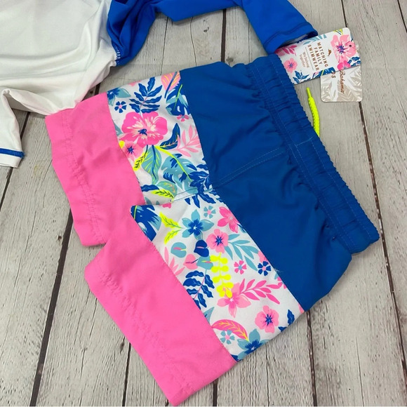 tommy bahama kids toddler swim trunks rash guard set Mismatched sized 4T/3T - Picture 3 of 9